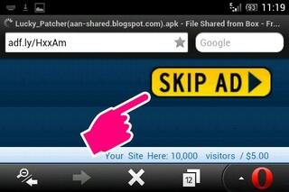Trik Cara Unik Melewati adF.ly Menggunakan Opera Mini
