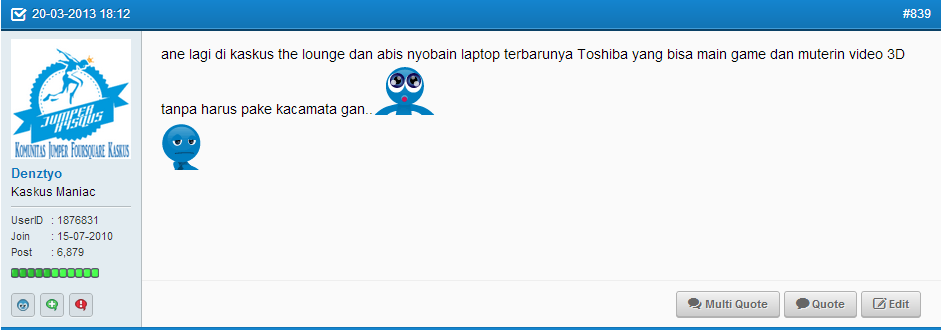 &#91;FR TOSHIBA&#93; Kaskus The Lounge With Toshiba