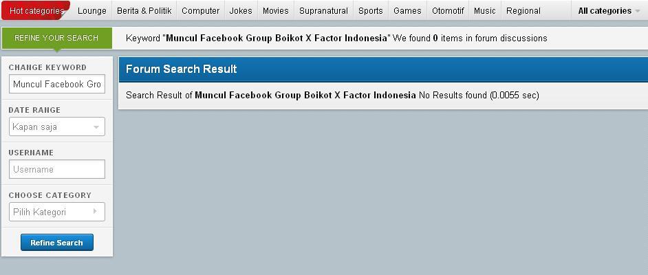 Muncul Facebook Group Boikot X Factor Indonesia