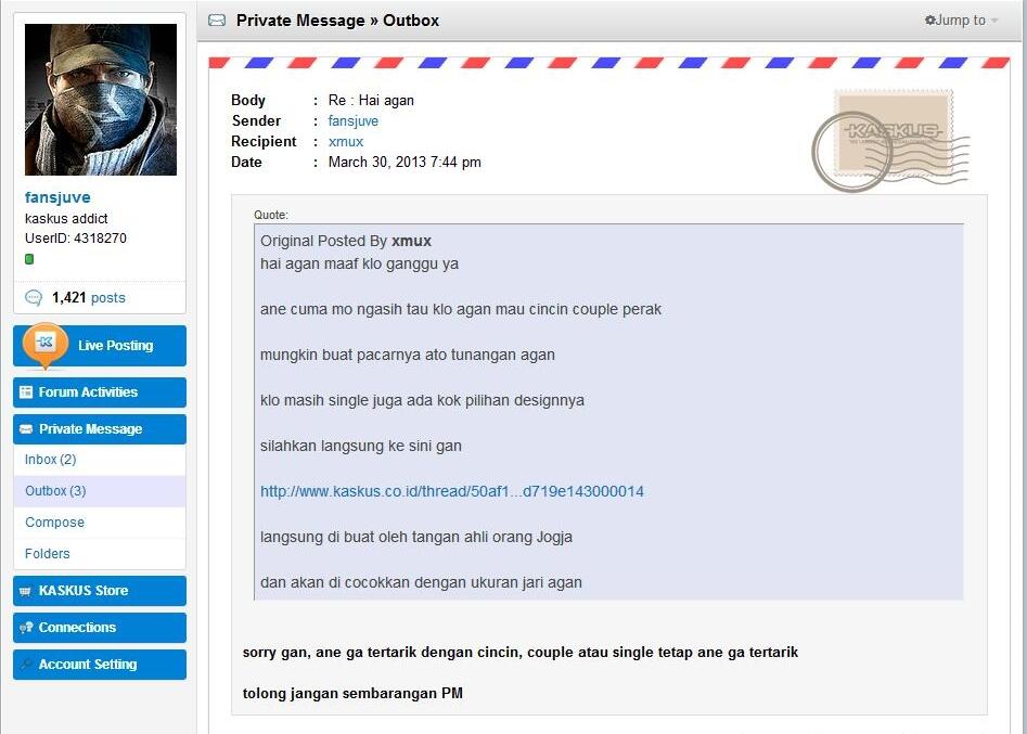 Ane Resah dengan Bot PM