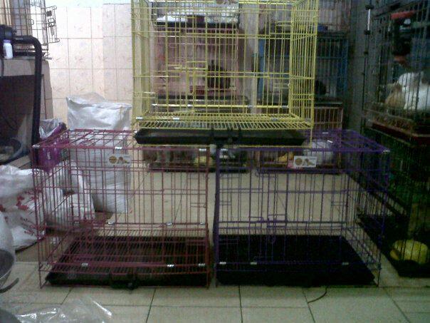 kandang merk dayang, merk biasa, boom dan octagon untuk kucing, anjing dan kelinci