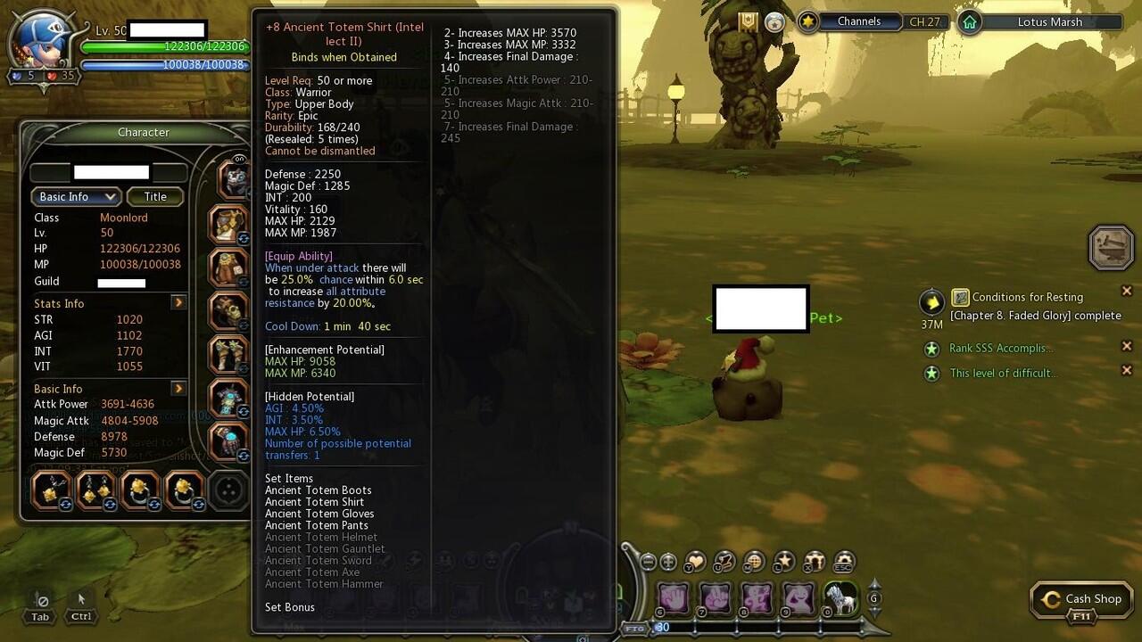 Jual Character Moonlord Level 50 Dragon Nest Sea Server Holywood