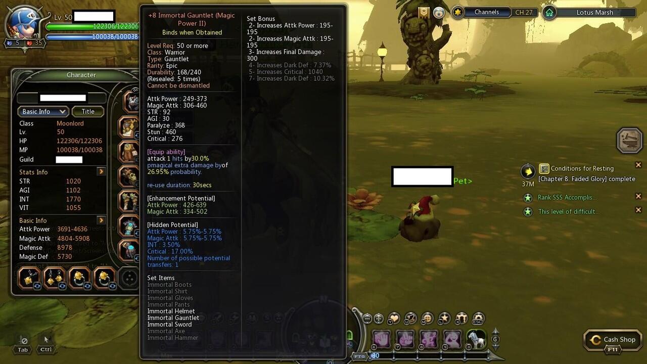 Jual Character Moonlord Level 50 Dragon Nest Sea Server Holywood