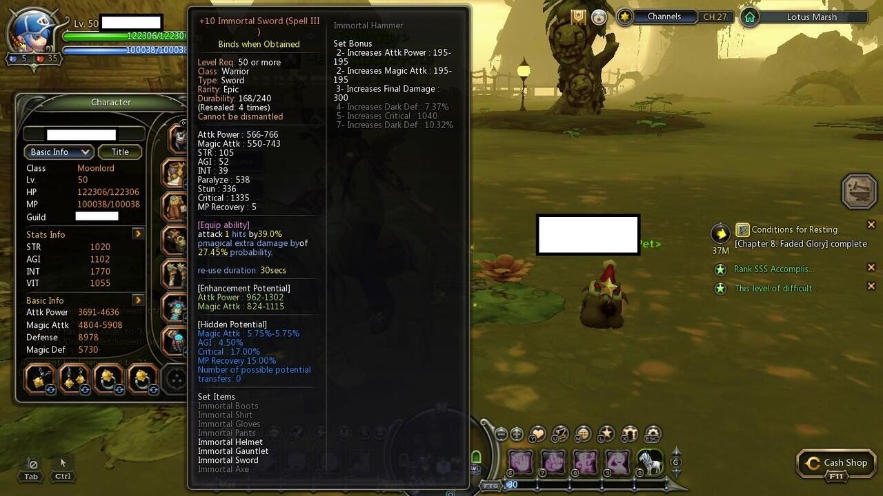 Jual Character Moonlord Level 50 Dragon Nest Sea Server Holywood