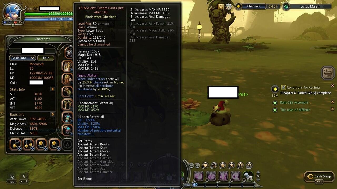 Jual Character Moonlord Level 50 Dragon Nest Sea Server Holywood