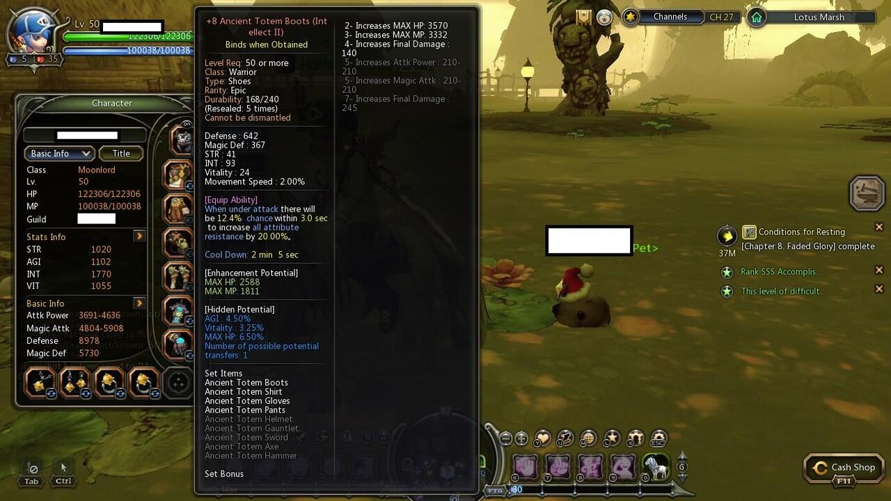 Jual Character Moonlord Level 50 Dragon Nest Sea Server Holywood