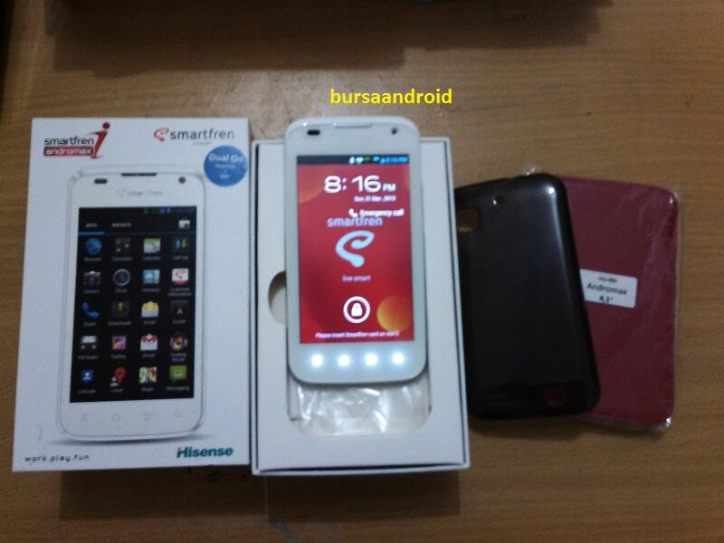 smartfren andromax i putih super mulus.... bonus case dan silicone