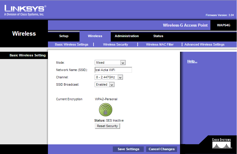 HELP: Setting wireless router Linksys, hanya 1 PC yg bisa terhubung
