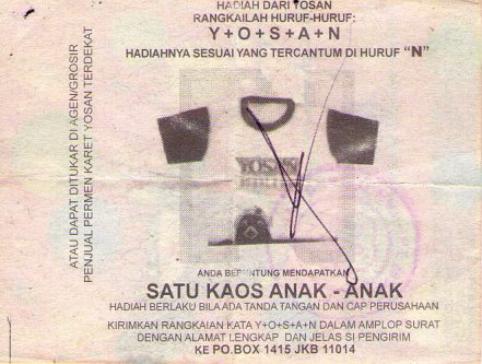 &#91;NOSTALGIA&#93; YOSAN The Legendary Permen Karet