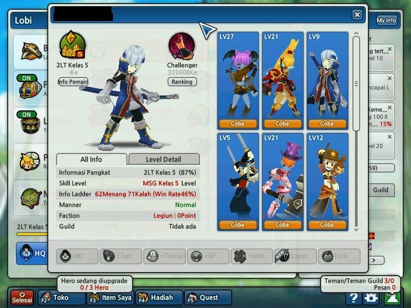 Jual ID Lost Saga Pensi Murah!!