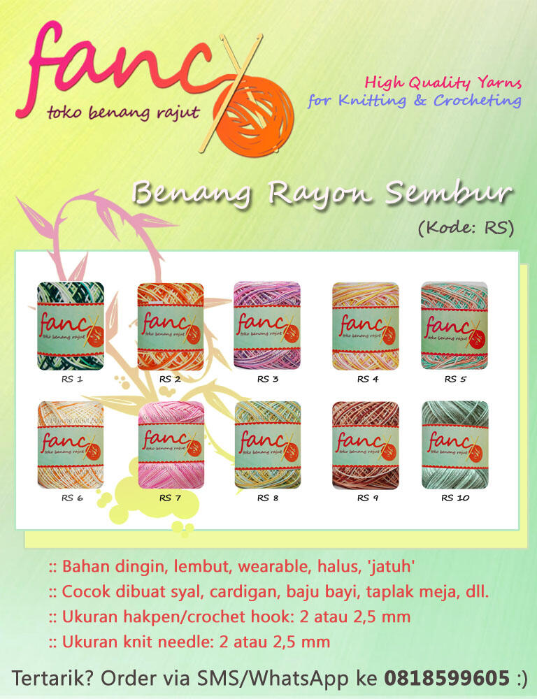 Dijual Benang Rajut Bahan Katun Big Ply Harga Murah, Stok Terbatas (Lokasi Surabaya)