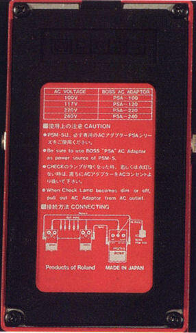 Makna warna2 label pedal BOSS (Compact pedal labels) - Kaping Pisan