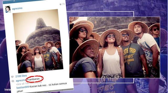 Agnez Monica Gak Bisa Bedakan Borobudur Ama Prambanan, Di Bully Di instagram 