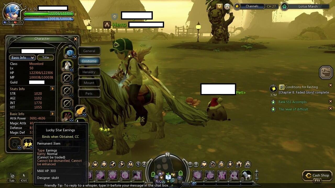 Jual Character Moonlord Level 50 Dragon Nest Sea Server Holywood