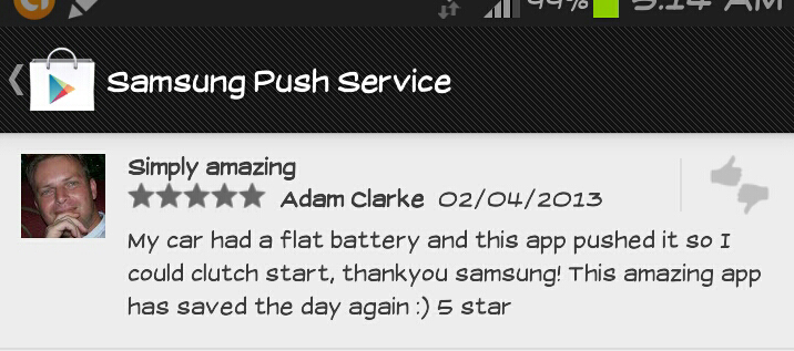 Repiew Koplak Samsung Push Service