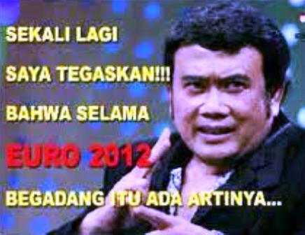 Komentar Bang Haji Rhoma Tentang Sepakbola