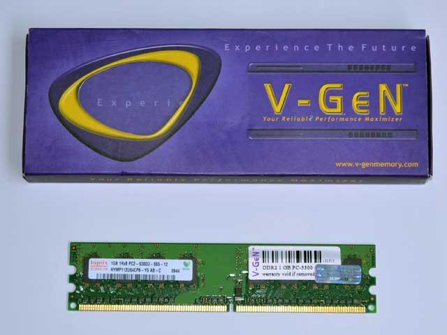 MEMORY DDR 2 VGEN 1 GB - PC 5300 - MURAH
