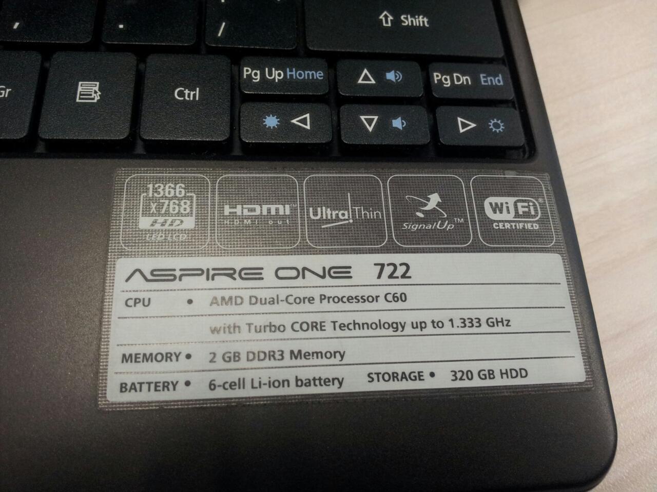 Acer Aspire One 722