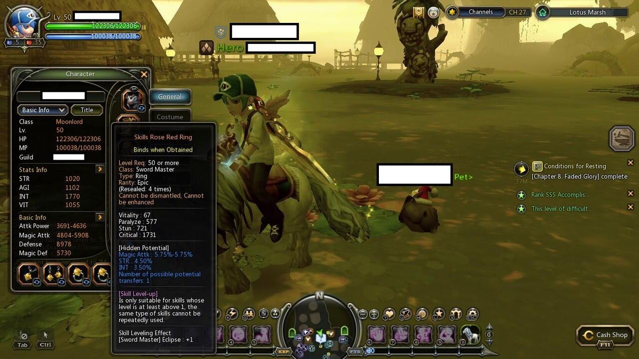 Jual Character Moonlord Level 50 Dragon Nest Sea Server Holywood
