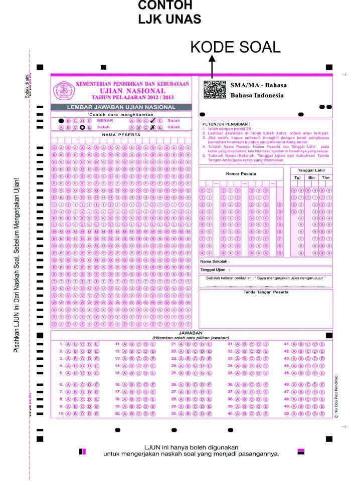 UJIAN NASIONAL 2013 ( 20 Paket Soal &amp; Barcode )