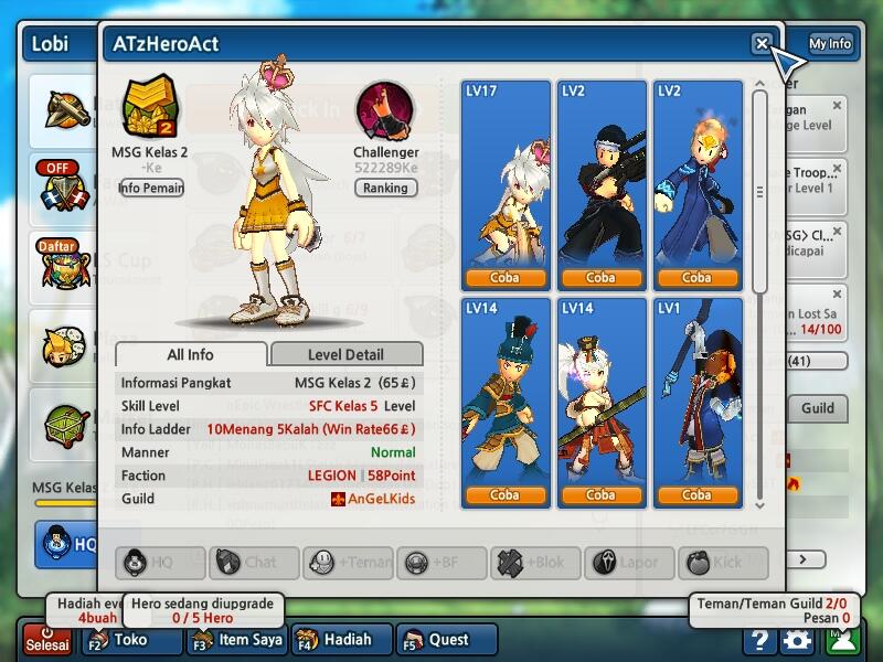 Sell char lost saga Msg class 2
