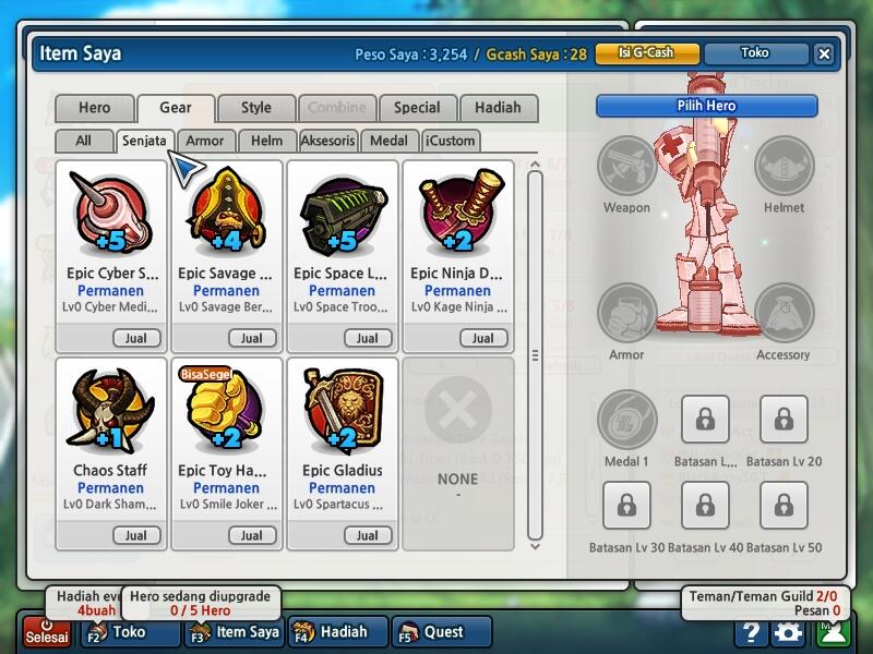 Sell char lost saga Msg class 2