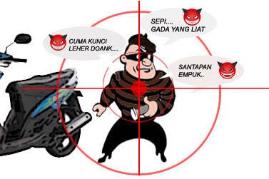 Langkah untuk Mencegah Pencurian Sepeda Motor ( Bikers Masuk )