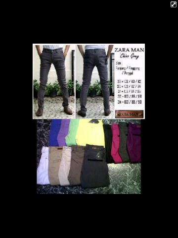 jual celana Zara cowok, Jengging, Hwest, Hotpen