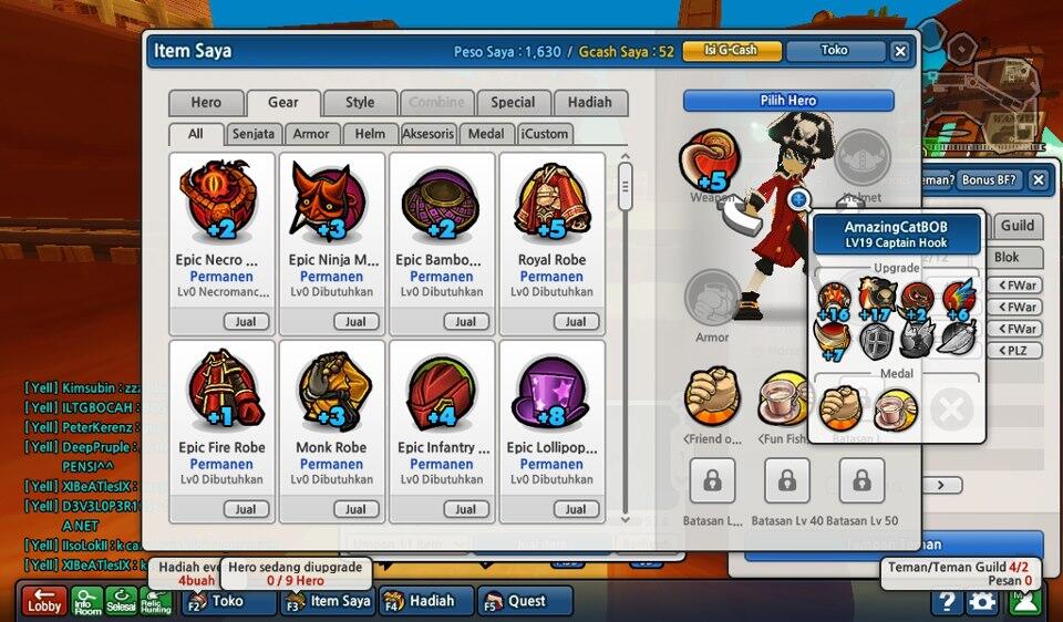 Jual ID Lostsaga cpt kelas 4 upgrade++