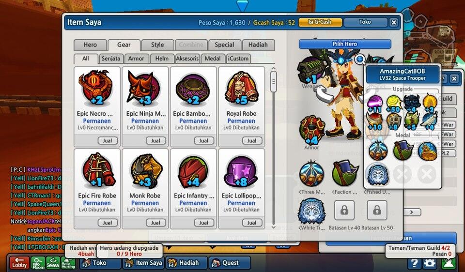 Jual ID Lostsaga cpt kelas 4 upgrade++