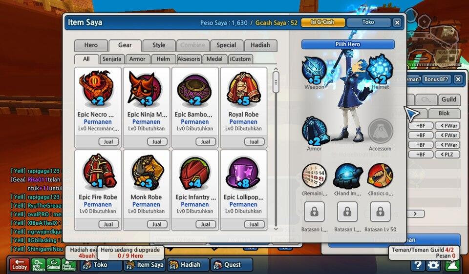 Jual ID Lostsaga cpt kelas 4 upgrade++