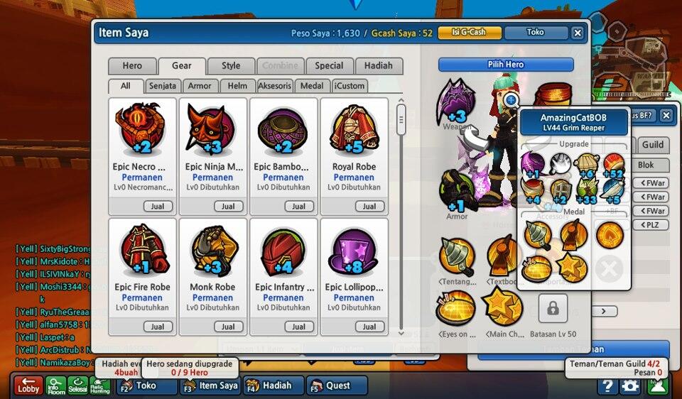 Jual ID Lostsaga cpt kelas 4 upgrade++