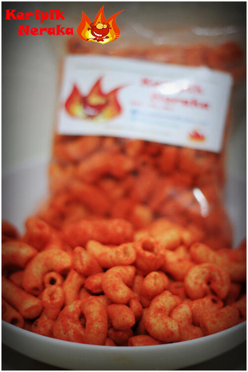 J> Makanan Keripik : Singkong, Basreng, Makaroni (KERIPIK NERAKA)