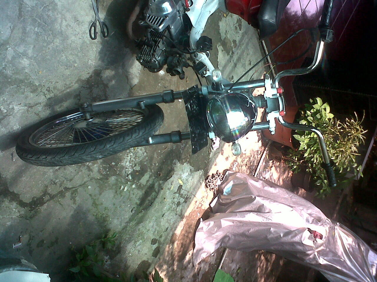 jual honda c7o modif choppy cub MURAH !!! ( no paper)