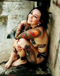 Beautiful Girl With Tatto