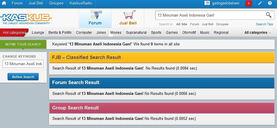 13 Minuman Aseli Indonesia Gan!