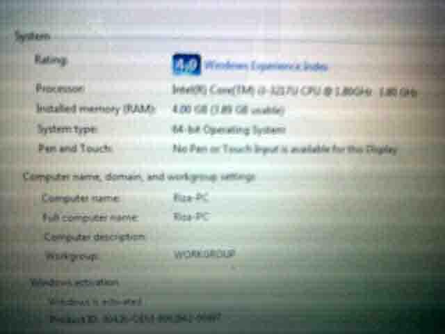 Laptop ASUS A46C Series Langsing