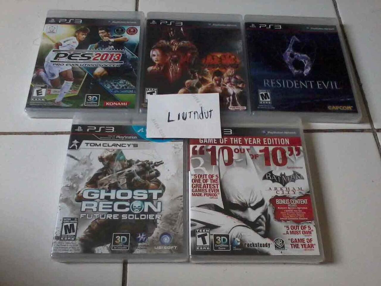 GAME PS3 NEW-ORI RE6, Batman, PES, dll