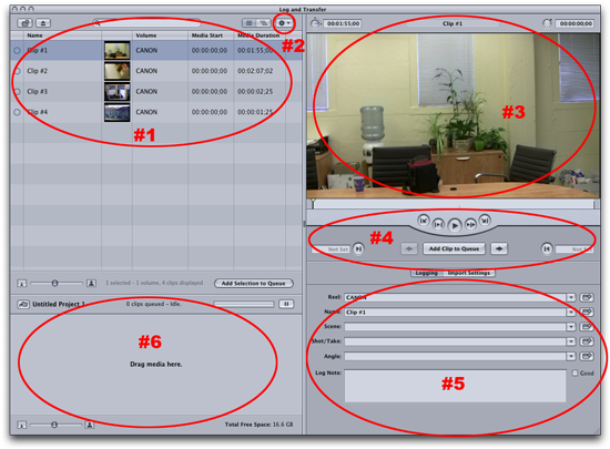 LOG AND TRANSFER DI FINAL CUT PRO 