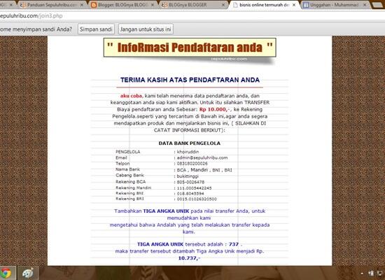 bisnis online modal sepuluh ribu