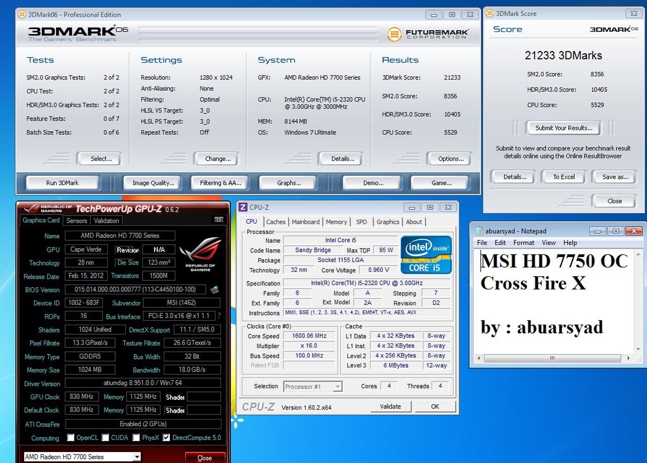 Review MSI HD 7750 Crossfire X