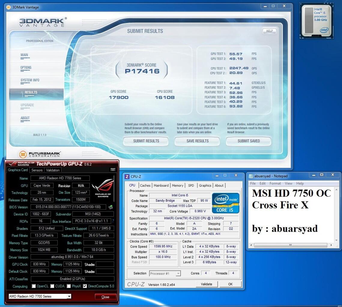 Review MSI HD 7750 Crossfire X