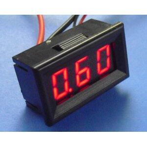 Digital MiNi AmpereMeter DC 0.A-10A RED LED Panel
