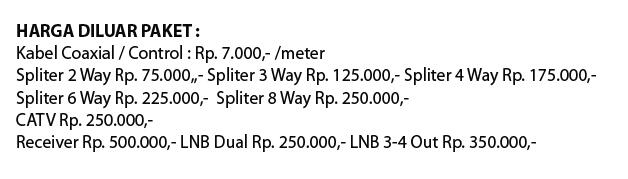 Pasang Baru Antena TV & Parabola Bebas Iuran