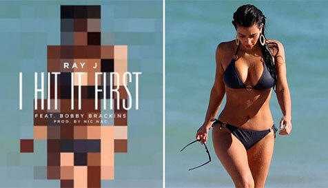 Ray j pamer adegan seks bareng Kim Kardashian lewat lagu
