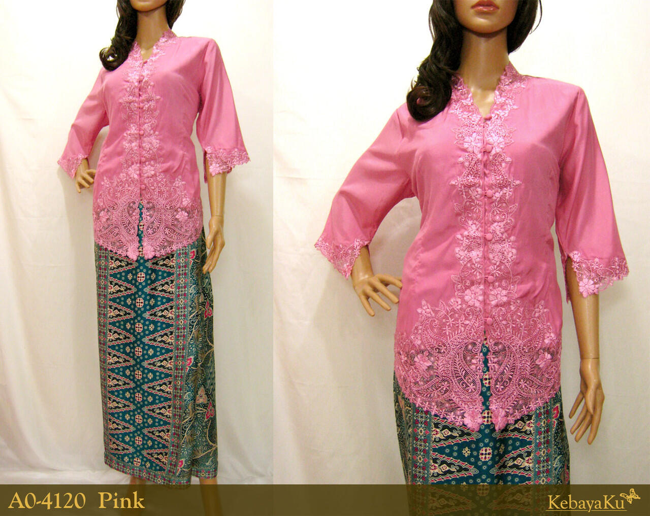 Terjual Kebaya Encim Pastel Lengan 3/4 A0-4120  KASKUS