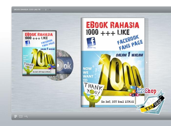 EBook Rahasia 1000 LIKE FANSPAGE FACEBOOK DALAM WAKTU SINGKAT