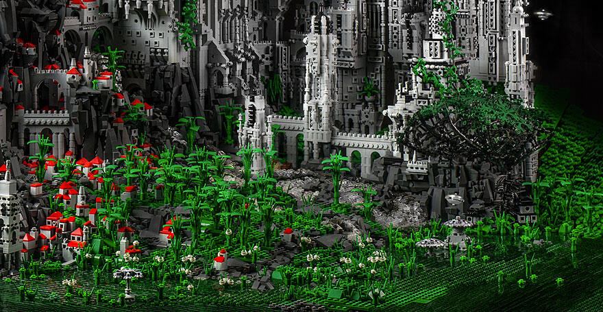 City Of Odan || Mahakarya seniman LEGO yang sangat kompleks..