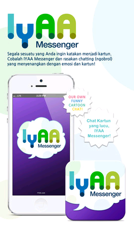 aplikasi messenger buatan anak bangsa untuk Android dan IOS.