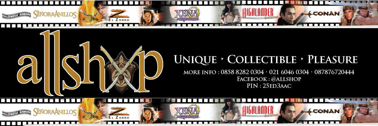 Unique-pedang-armor-Lord Of The Ring, Zorro, Highlander, Peter Pan, dll